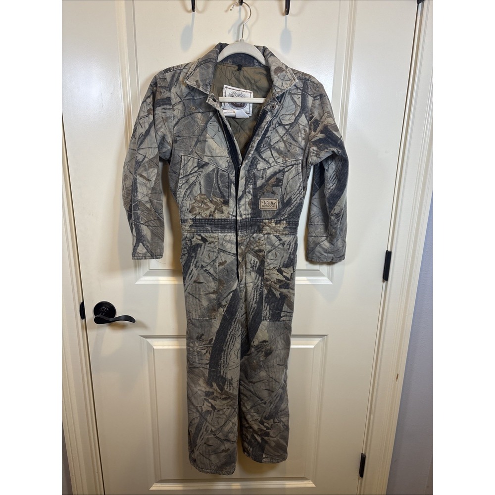Walls Camo Hunting Coveralls Realtree Hardwoods Youth 12 Husky Insulated Outdoor